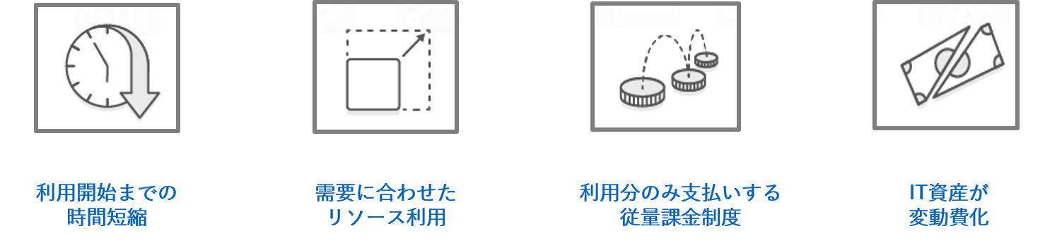 クラウドサービスのメリット