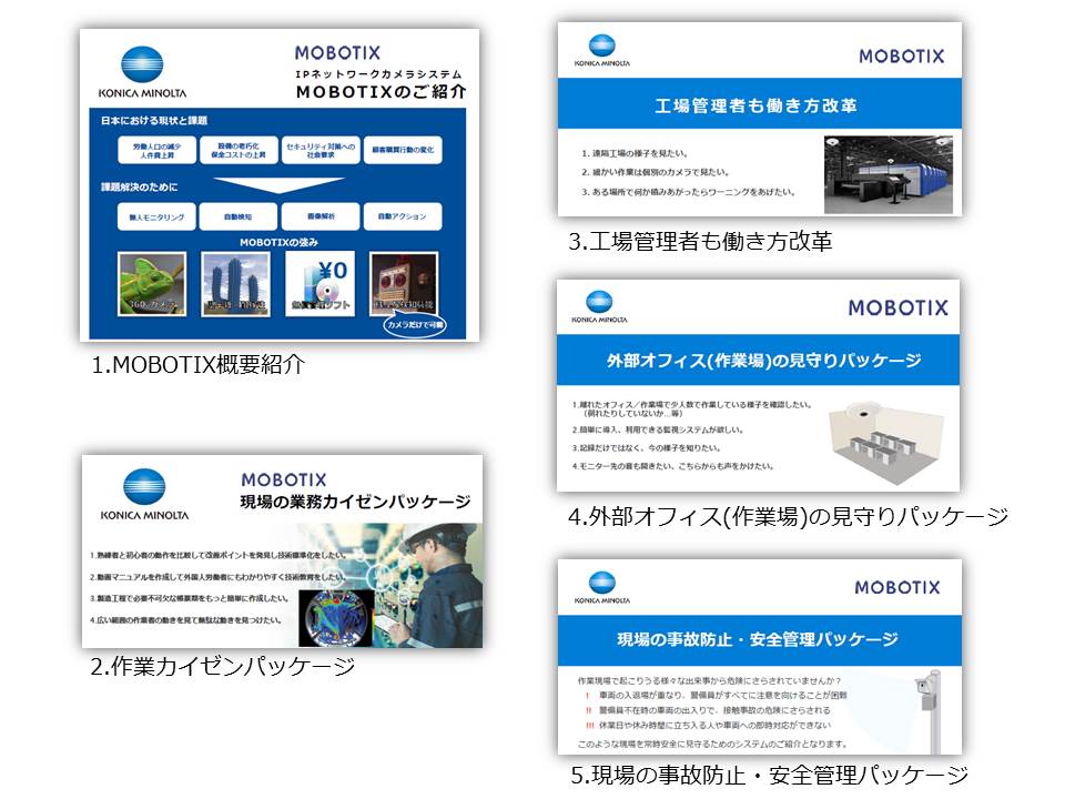 MOBOTIX配布フライヤー5種